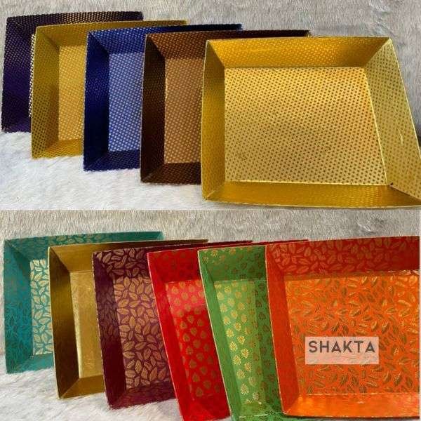 Gold Foil Hamper Tray - Square